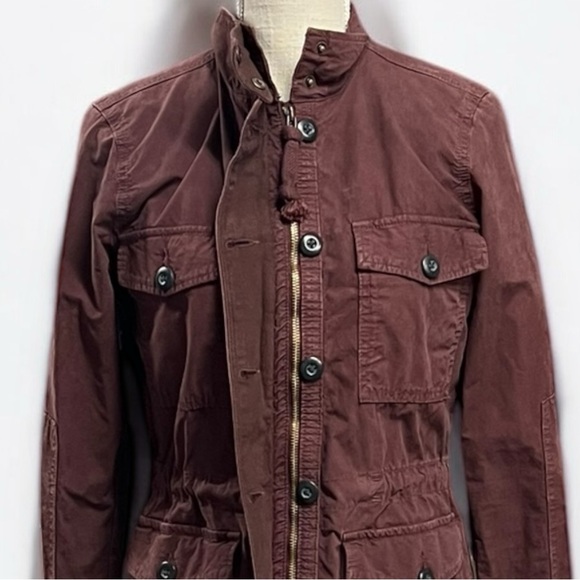 Lucky Brand Cotton Utility Canvas Field Military Denim Jacket Size Small - Picture 6 of 12